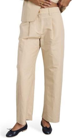 Alex Mill Soho Linen & Cotton Pants in Tan at Nordstrom Rack, Size 14