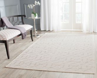 Safavieh Dhurries Hand Made Area Rug, Beige Contemporary Style Non Shedding