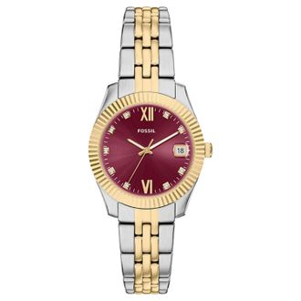 Fossil Womens Scarlette Red Dial Watch