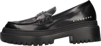 John Richmond Leren Loafers - Dames - Loafers - Zwart - 37 EU - Leer - Schoenen