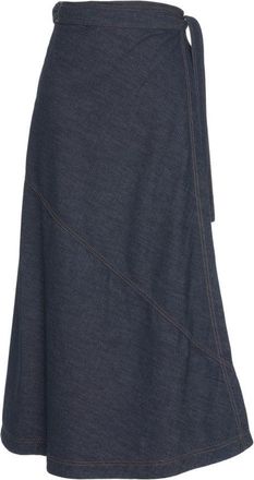 Munthe Trapeze Wrap Midi Skirt With Practical Waist Closure