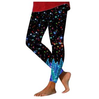 Generic Christmas Yoga Leggings for Women High Waisted Comfortable Fit with Xmas Themed Designs Including Santa Reindeer Snowflakes Perfect for Running Yoga G