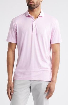 Johnnie-O Marlin Microprint Featherweight Performance Polo in Azalea at Nordstrom Rack, Size Xx-Large