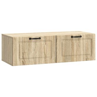 vidaXL Mueble Para Tv De Pared Roble Sonoma 98 X 41 X 30 Cm Vidaxl