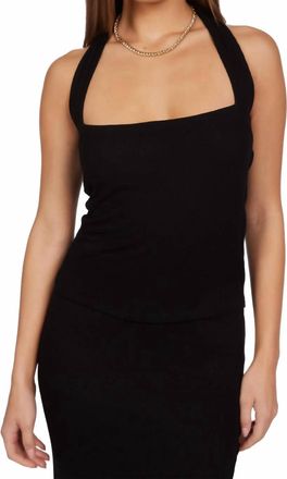 Michael Lauren Brauner Halter Tube Top In Black