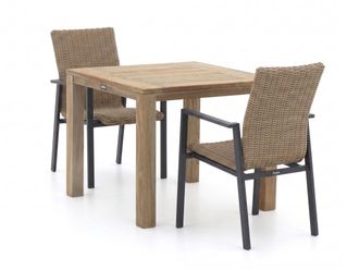 Manifesto Furniture Manifesto Villongo/ROUGH-S 90cm dining tuinset 3-delig stapelbaar