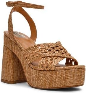 Dolce Vita Whisora Platform Sandal in Caf at Nordstrom Rack, Size 8.5