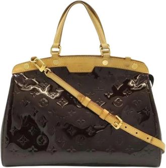 Louis Vuitton Pre-owned Handbags, female, Purple, Size: ONE SIZE Pre-owned Vintage Monogram Vernis Handbag