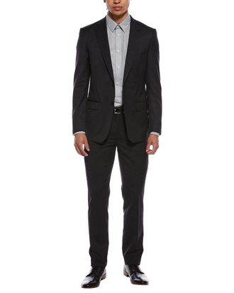 Zanetti 2pc Wool Suit with Flat Front Pant