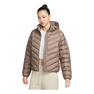 Nike (WMNS) Nike Sportswear Windpuffer Therma-Fit Hooded Puffer Mink Brown HV5106-214