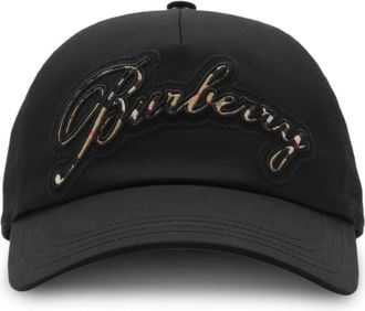Burberry Cappello da baseball a quadri - Nero