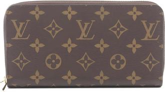 Louis Vuitton Portafoglio con monogramma e zip 2021 - Marrone