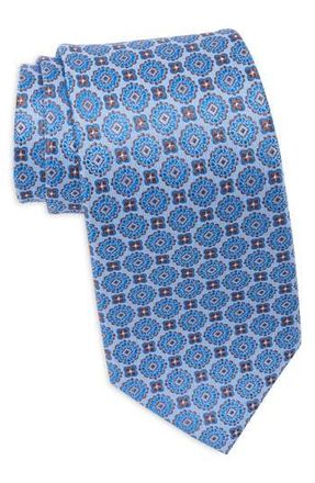 Duchamp Medallion Jacquard Silk Tie in Blue at Nordstrom Rack