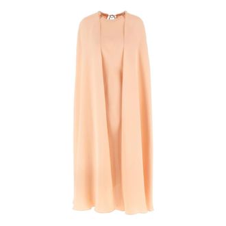 Max Mara Managua Silk Midi Dress - female - Max Mara - Ponchos - Pink - 2XS - Jackets