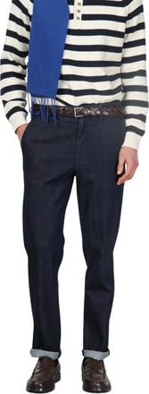 Mason's Madison Chino Broek - Heren - Slim Fit Jeans - Blauw - 2XL - Katoen - Jeans
