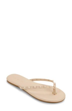 Yosi Samra Rivington Stud Flip Flop in Beige at Nordstrom, Size 11