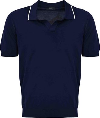 Fay Cotton knit polo shirt