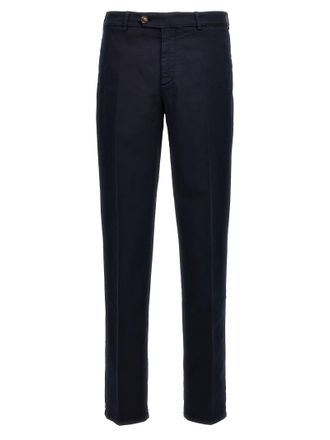 Brunello Cucinelli Blue Cotton Casual Mens Pants