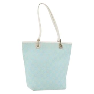 Gucci Pre-owned Tote Bags, female, Blue, Size: ONE SIZE Pre-owned Vintage Tote Bag