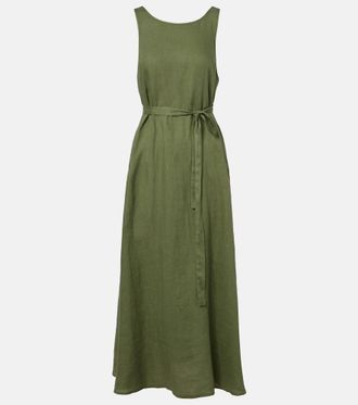 Velvet Reta linen midi dress