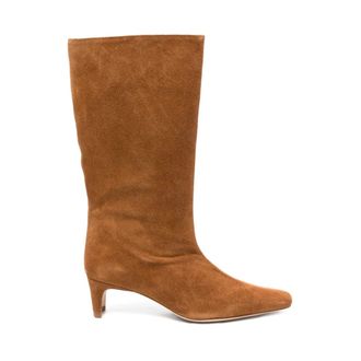 Staud Tan Hakken Schoenen - Dames - Laarzen met Hak - Bruin - 41 EU - Schoenen