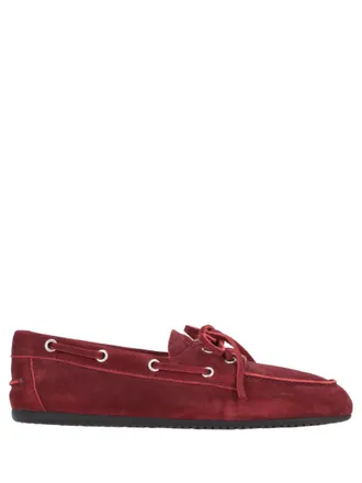 Miu Miu Red Solid Loafers