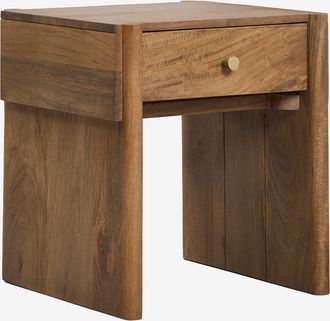 Sklum Pack De 2 Mesitas De Noche 45x45 Cm En Madera De Mango Antonela Sklum