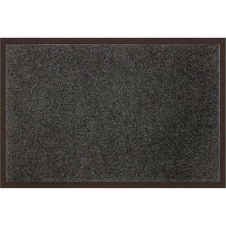 HOME MAISON Homemaison - D&eacute;co Tapis - 1740298, Tapetto Antipolvere Rettangulo, 80 x 120 Cm, Uni, Tappeto DIngresso, Grigio