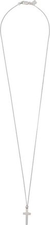 AllSaints Gabe Cross Pendant Necklace in Warm Silver at Nordstrom