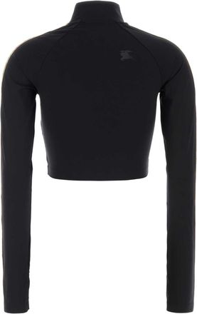 Burberry Womens Stretch Nylon Sweatshirt Black Elastane Sweatshirts