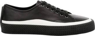 Ferragamo Storm Leather Low-Top Sneakers, Size 11.5