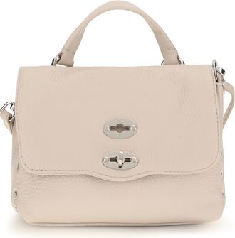 Zanellato Womens Handbag Baby Postina Daily White Carnaroli Calf Leather Handbags Hand Bags
