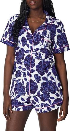 Bedhead Pajamas Print Stretch Organic Cotton Short Pajamas in Angelina Floral at Nordstrom, Size X-Small