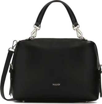 Kazar Casual ruime zachte leren handtas - Dames - Handtassen - Zwart - ONE Size - Leer - Tassen
