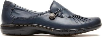 Cobb Hill Womens Paulette Slip-On Flat Shoes In Navy