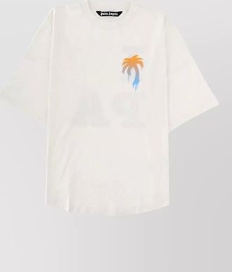 Palm Angels crew neck graphic short sleeve shirt