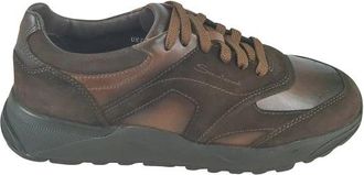 Santoni Sneakers - Heren - Sneakers - Bruin - 42 EU - Schoenen