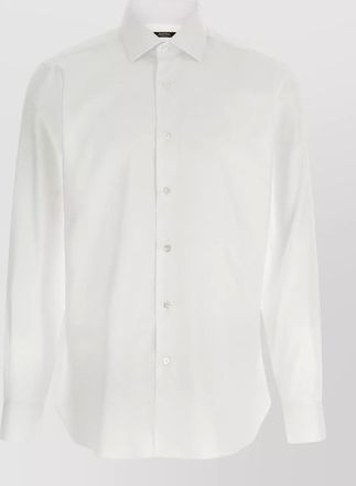 Barba cotton shirt button down collar cuffs
