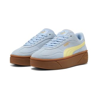Puma Sneaker PUMA CLUB II ERA PLATFORM SD WNS, Damen, Gr. 37,5, haute tropic, gold moon, Leder, unifarben, Schuhe Sneaker