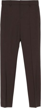 Brunello Cucinelli Pantaloni affusolati in lana - Marrone