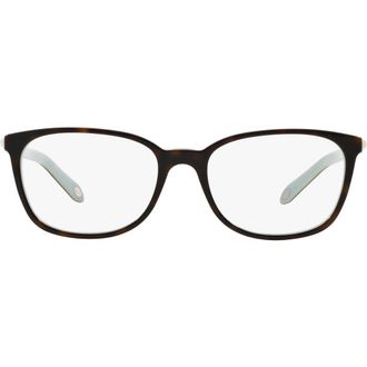 Tiffany & Co. 51mm Rectangular Optical Glasses in Havana Blue at Nordstrom