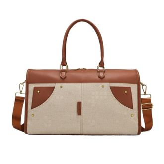 Generic Compatible For Women Travel Duffel Bag Business Handbag Dry Wet Seperate Vintage Luggage Crossbody Pack Large Capacity(G)