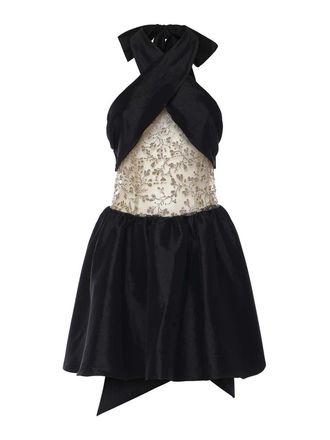 For Love & Lemons Shimmering Petals Mini Dress