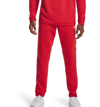 Under Armour Mens Command Warm-Up Pants - Heat Trapping, Red-white, XXL