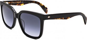 Rag & Bone Womens RNB1018-S-WR7-56 RNB1018 S 56 WR7 Sunglasses - Black - One Size