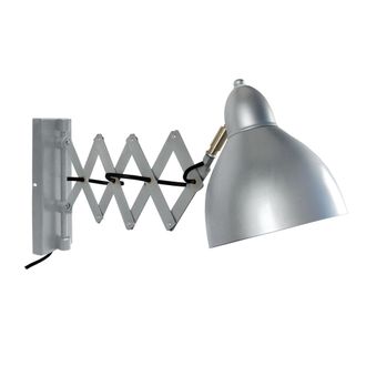 Tosel Aplique de pared metal Alt.20cm aluminio ;Pantalla: beige