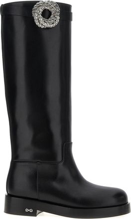 Mach & Mach Calfskin Over The Womens Knee