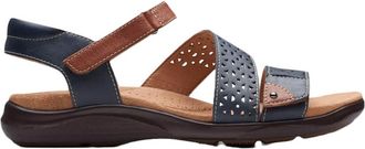 Clarks Womens Kitly Way Shoes, Color Navy Leather, Size: 7 UK Wide