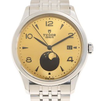 Tudor 1926 Luna Automatic Moon Phase Champagne Dial Mens Watch M91560-0001