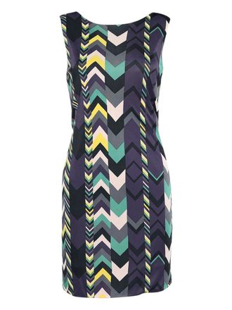 Missoni zigzag-print dress - women - Viscose/Nylon - M - Purple